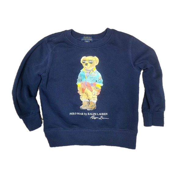 Polo Ralph Lauren Other - POLO Ralph Lauren Polo Bear Fleece Crewneck Sweatshirt‎ Toddler Size 3/3T